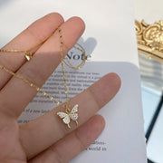 Ladies Shiny Butterfly Necklaces