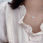 Ladies Shiny Butterfly Necklaces