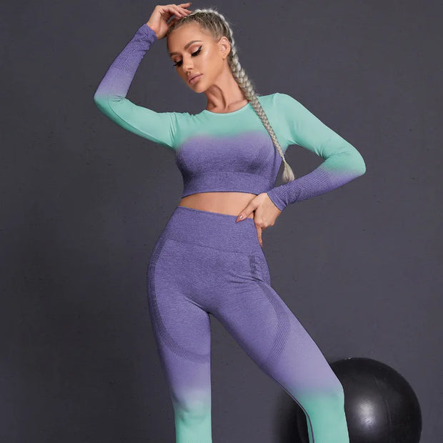 Long-Sleeved Gym Set for Women