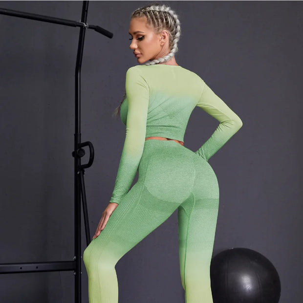 Long-Sleeved Gym Set for Women