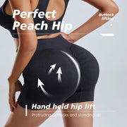 High Waist Butt Lifting Shorts Crop Top Exercise Set