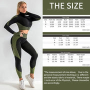 Women 3pcs Seamless Workout Outfits Sets